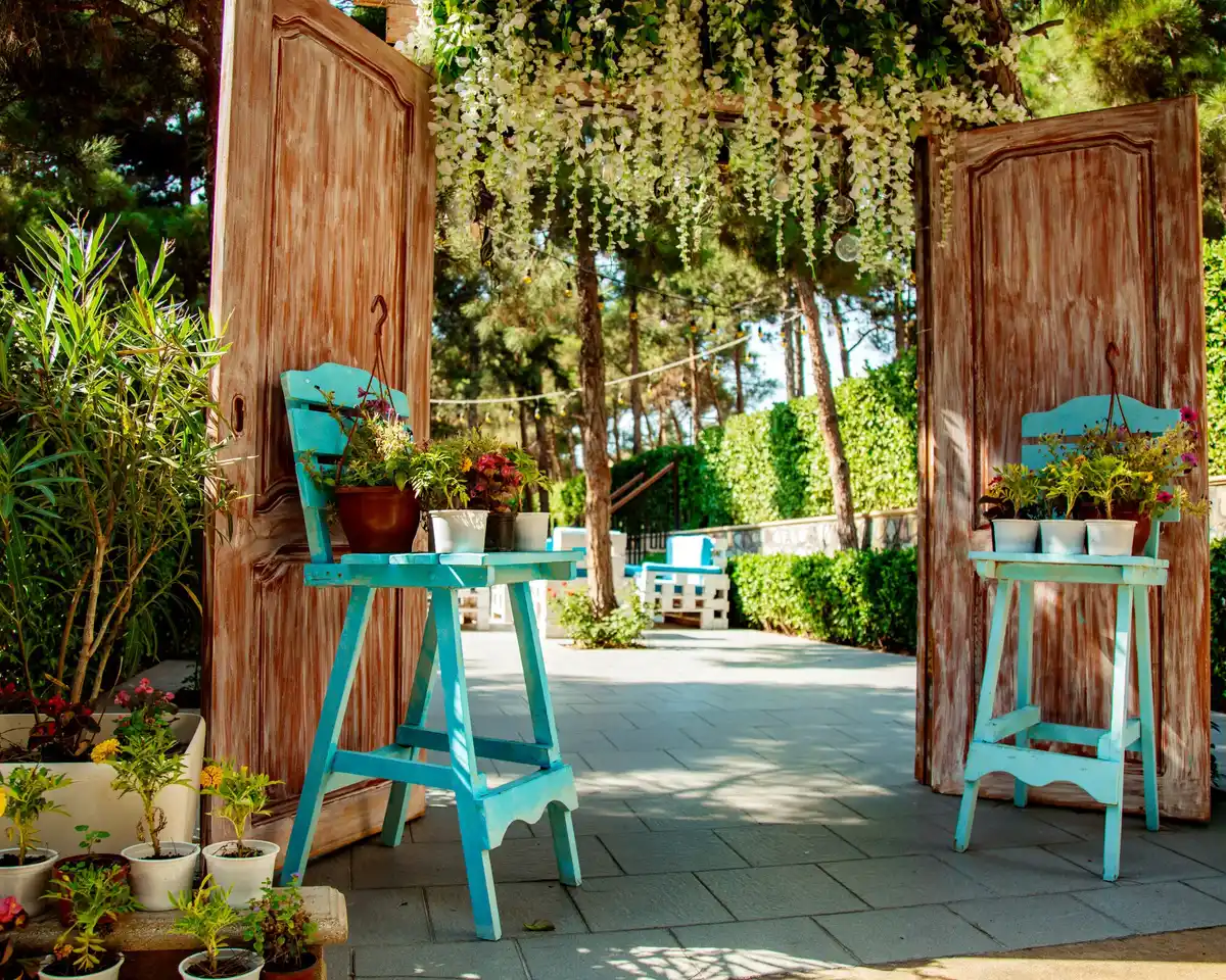 beautiful backyard garden oasis