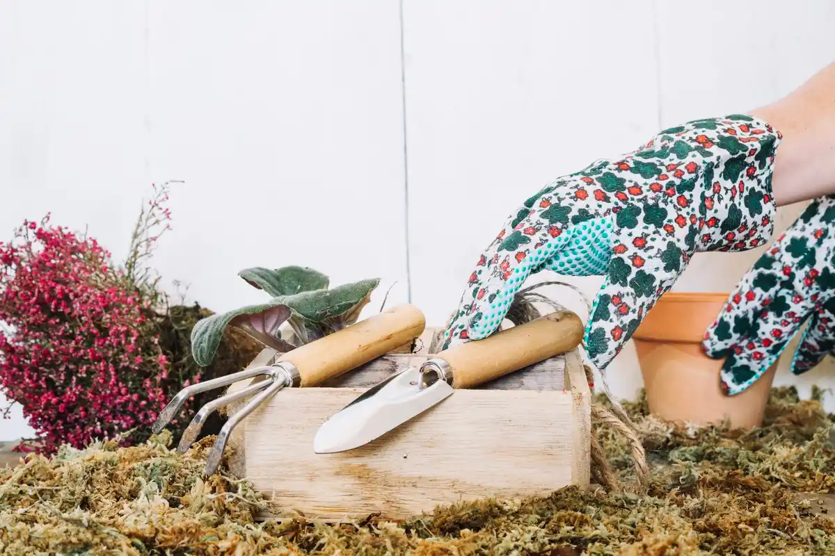 relaxed garden planning mulching outdoor gardening