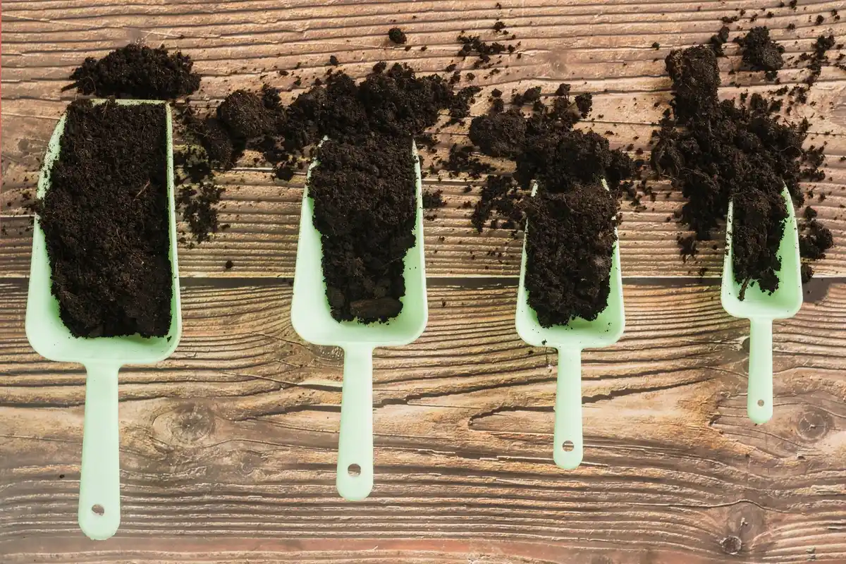 organic farming home garden compost soil