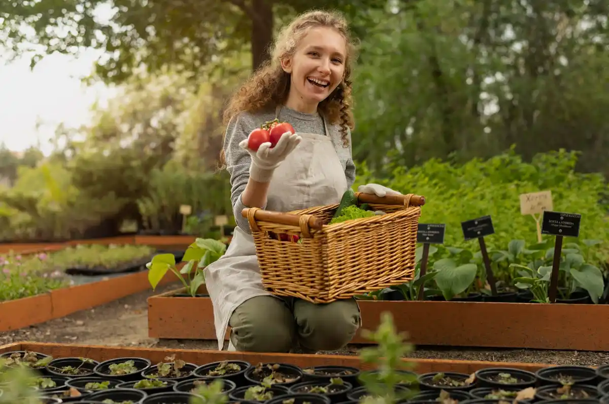 organic gardening Czech Republic backyard