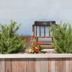 stylish simple garden bed design