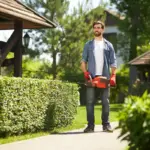 garden power equipment lawn mower trimmer blower