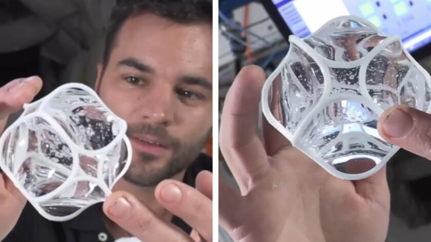 Experiment „Soft Cell“ na Mezinárodní vesmírné stanici: Nový geometrický objev