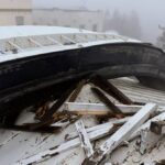 Škody na Lickově observatoři způsobené silným větrem