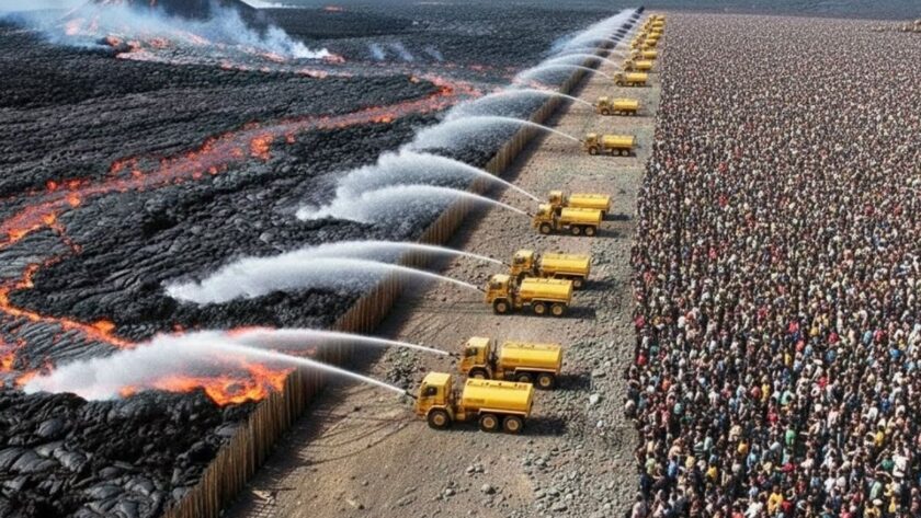 Obrana Islandie proti sopečné aktivitě: Gigantické zdi proti lávě